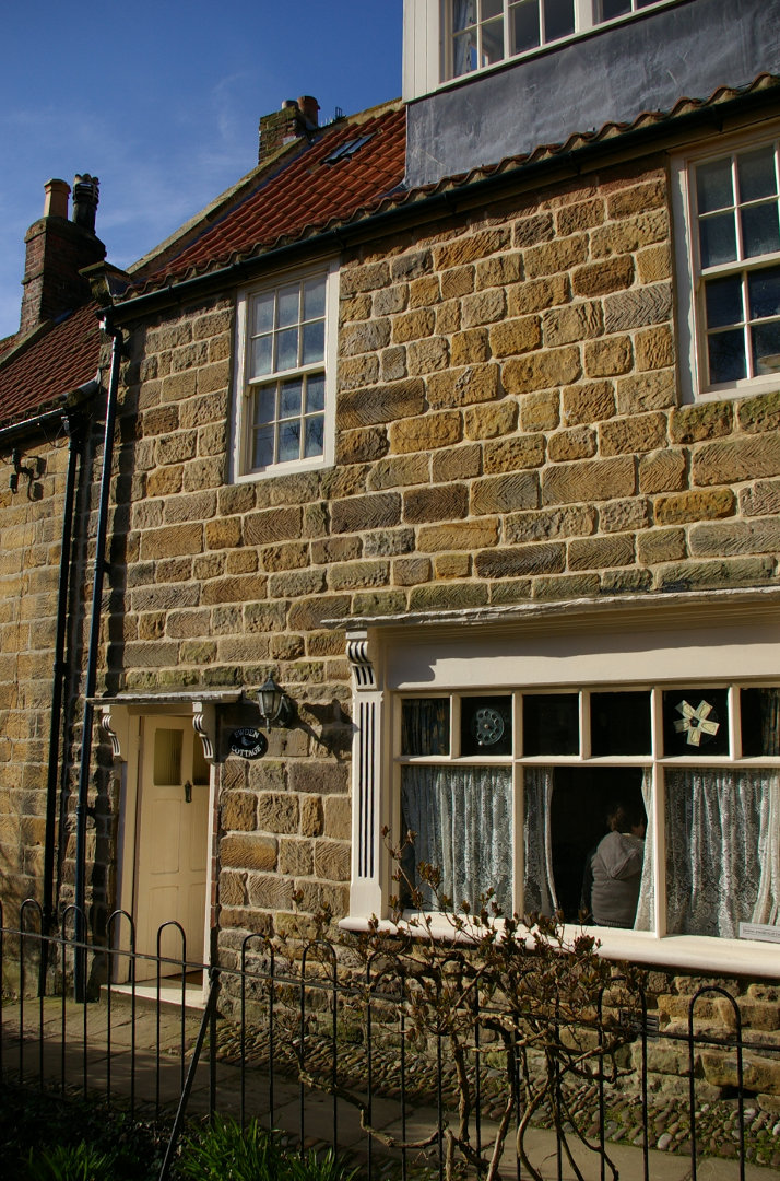 front of cottage